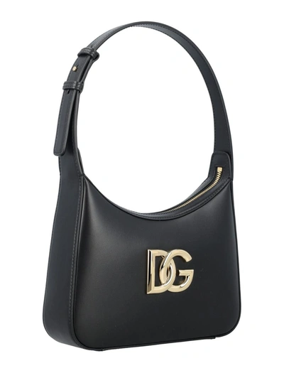 Shop Dolce & Gabbana 3.5 Moon Shoulder Bag In Black