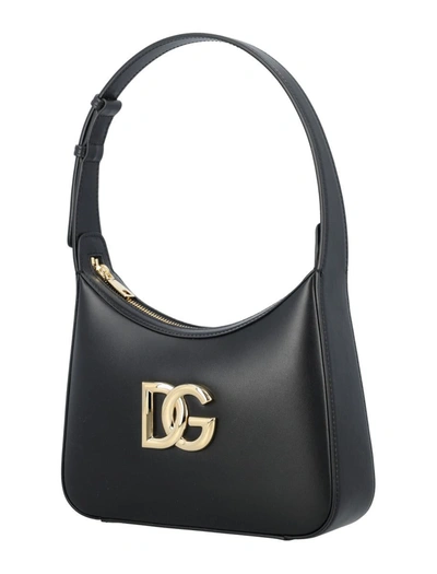 Shop Dolce & Gabbana 3.5 Moon Shoulder Bag In Black