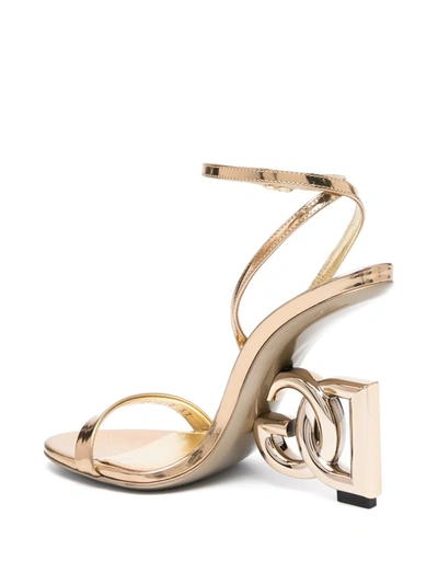 Shop Dolce & Gabbana Keira 105mm Sandals In Grey