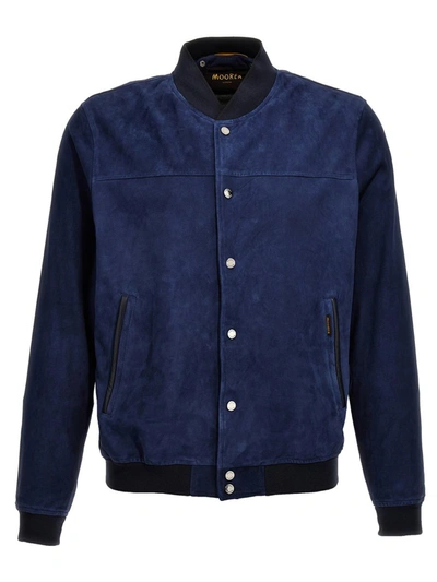 Shop Moorer 'darren-ur' Jacket In Blue