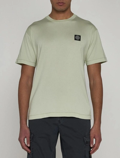 Shop Stone Island T-shirts And Polos In Pistacchio