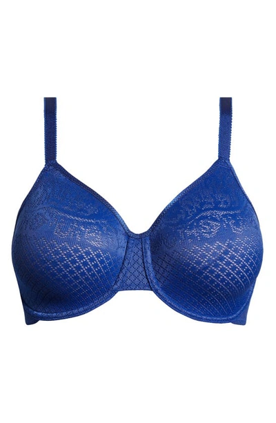 Shop Wacoal Visual Effects Underwire Minimizer Bra In Bellwether Blue