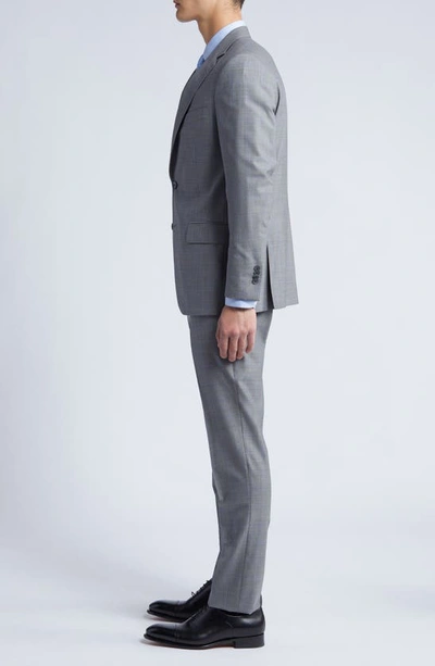 Shop Peter Millar Tailored Fit Wool Suit In Light Grey