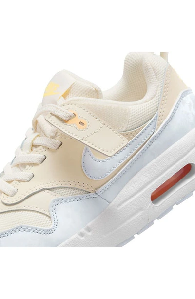 Shop Nike Kids' Air Max 1 Easyon Sneaker In Pale Ivory/ Grey/ Melon Tint