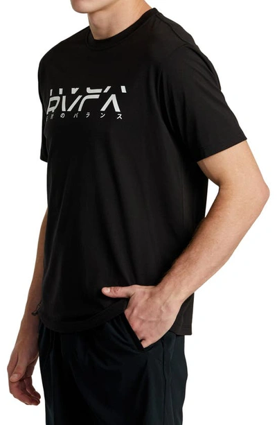 Shop Rvca Big  Section Performance Graphic T-shirt In Black