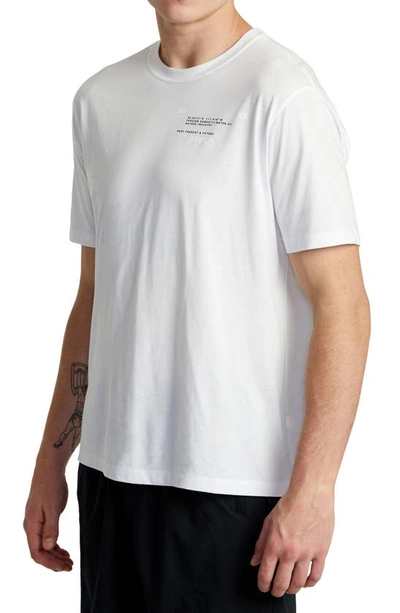 Shop Rvca Reflective Base Graphic T-shirt In White