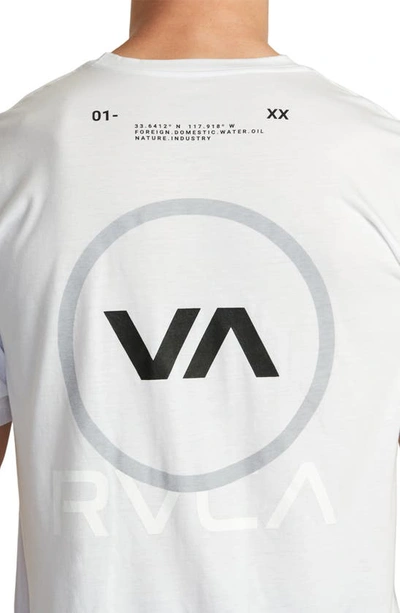 Shop Rvca Reflective Base Graphic T-shirt In White