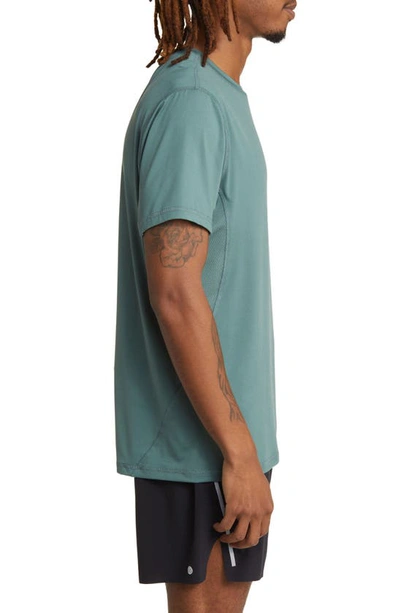 Shop Rvca Sport Vent Logo Graphic T-shirt In Pine Grey