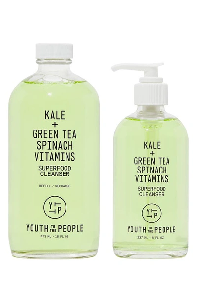 Shop Youth To The People Superfood Cleanser Refill Kit (limited Edition) $107 Value, 16 oz