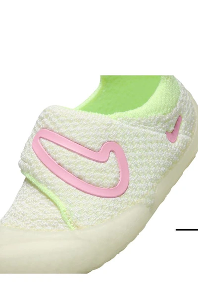 Shop Nike Kids' Swoosh 1 Sneaker In Coconut/ Pink/ White/ Volt