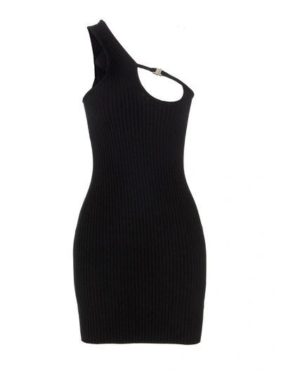 Shop Alyx 1017  9sm Black Viscose Stretch Mini Dress
