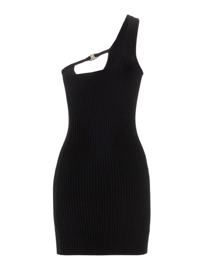 Shop Alyx 1017  9sm Black Viscose Stretch Mini Dress