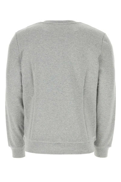 Shop A.p.c. Grey Cotton Sweatshirt In Pla