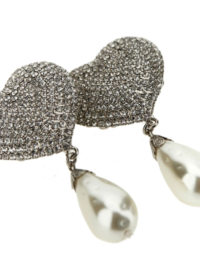 Shop Alessandra Rich Bijoux In Cry Silver