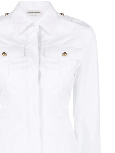 Shop Alexander Mcqueen Organic Cotton Shirt In White