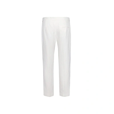 Shop Alexander Mcqueen Trousers In Light Ivory
