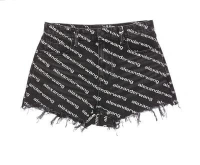 Shop Alexander Wang 'bite' Shorts In White/black