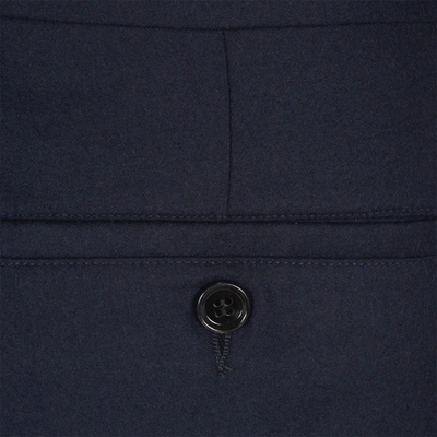 Shop Ami Alexandre Mattiussi Ami Paris Night Blue Wool Pants