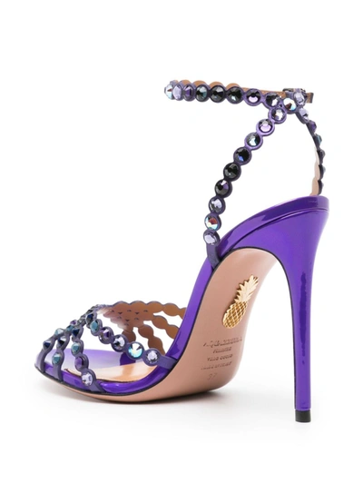 Shop Aquazzura Sandals In Ultra Purple