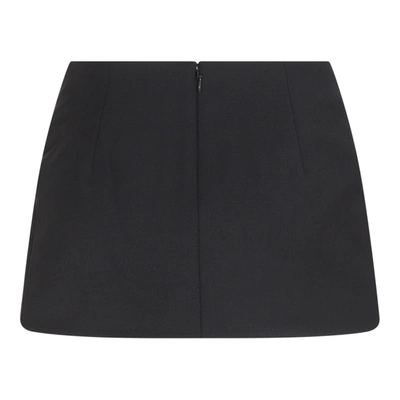 Shop Area Black Wool Blend Skirt