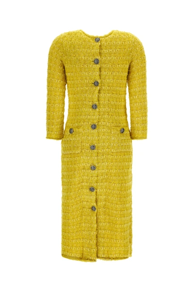 Shop Balenciaga Dress In Yellow