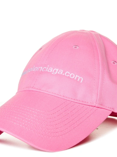 Shop Balenciaga Hats In Fluo Pink White