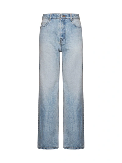 Shop Balenciaga Jeans In Clear Blue