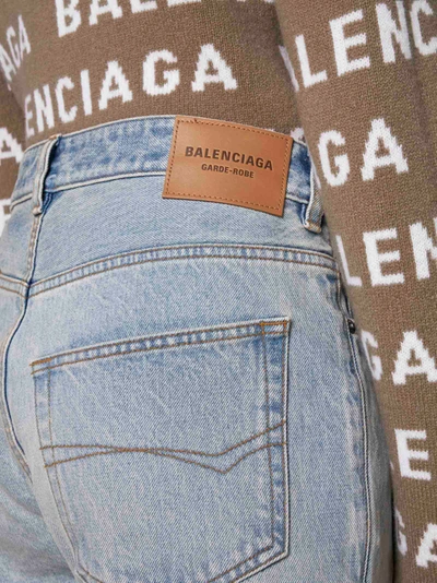 Shop Balenciaga Jeans In Clear Blue