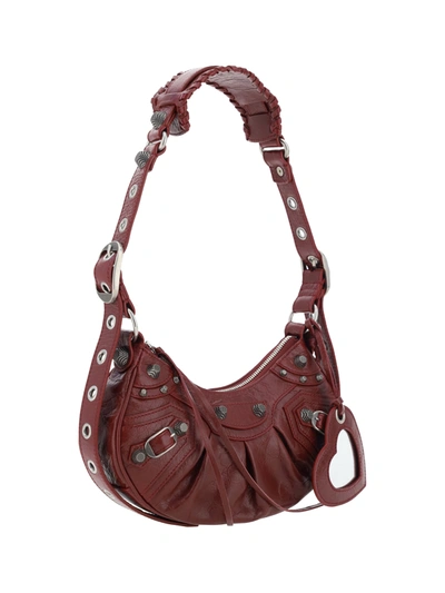 Shop Balenciaga Shoulder Bags In Brick Red