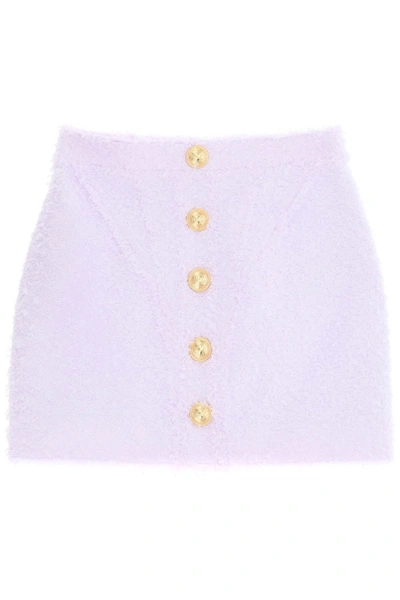 Shop Balmain Skirts In Lilas