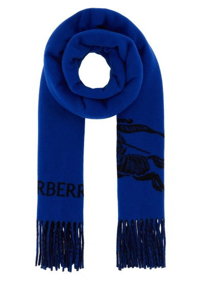 Shop Burberry Scarves And Foulards In Blue