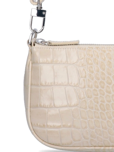 Shop By Far Cream Leather Rachel Shoulder Bag In White