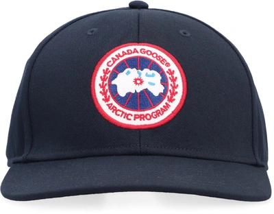 Shop Canada Goose Artic Logo Baseball Cap In Blue