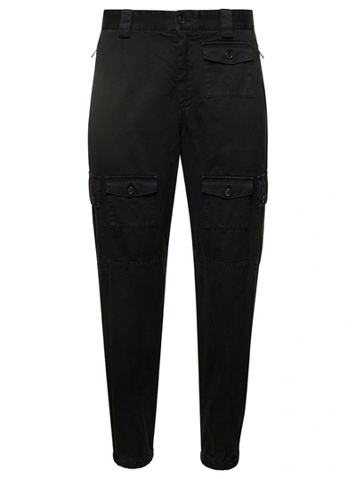 Shop Dolce & Gabbana Cargo Pants In Black