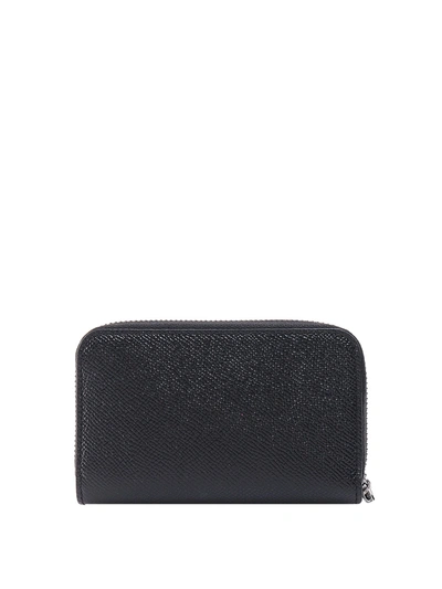 Shop Dolce & Gabbana Leather Wallet In Black