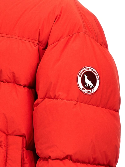 Doublet Short Down Jacket In Red