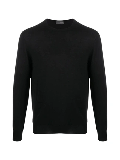 Shop Drumohr Modern Round Neck Pullover Clothing In Black