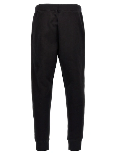 Dsquared2 Logo And Text Print Sweatpants In Black