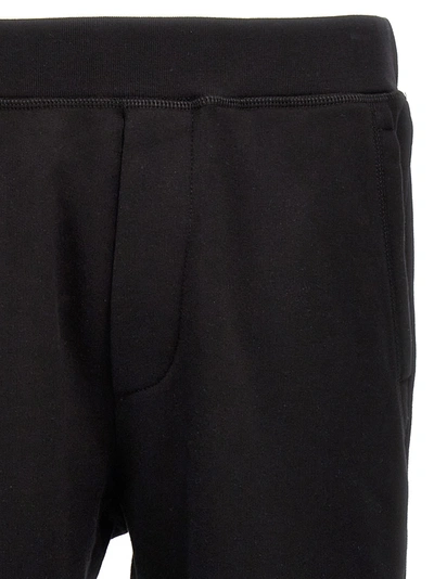 Dsquared2 Logo And Text Print Sweatpants In Black