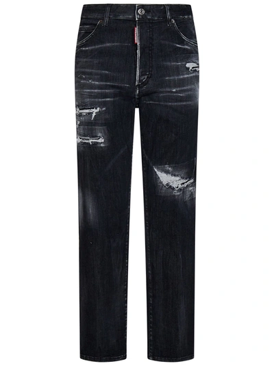 Shop Dsquared2 'boston' Jeans In Black