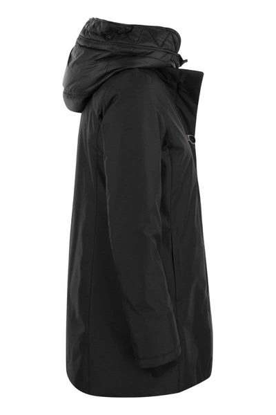 Fay Toggle - Double Front Parka In Black