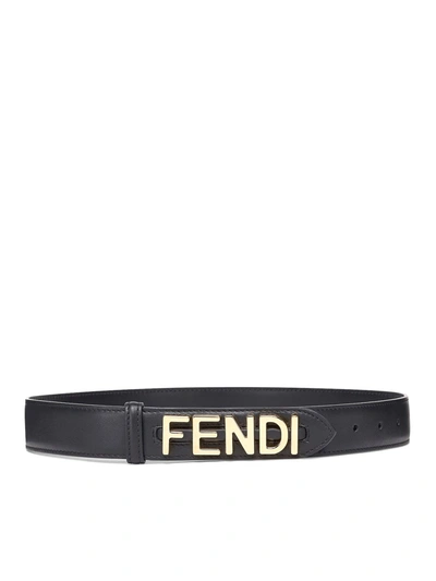 Shop Fendi Belt In Black