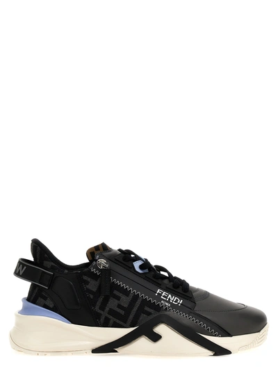 Fendi Flow Panelled Slip-on Sneakers In Black