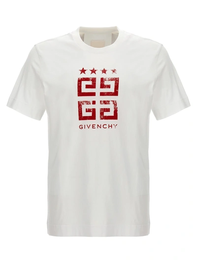 Shop Givenchy '4g Stars' T-shirt In White