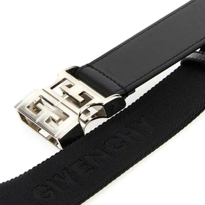 Shop Givenchy "4g Release" Belt In Black