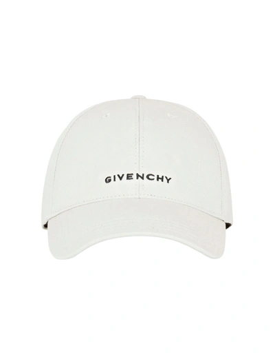 Shop Givenchy Stone Baseball Hat With  4g Embroidery In Grey