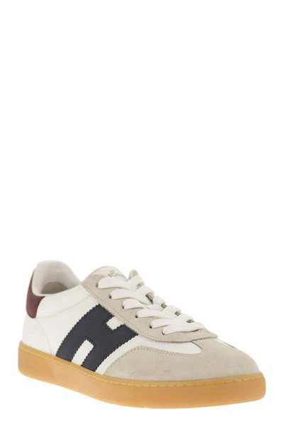 Shop Hogan White Suede Cool Sneakers