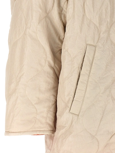 Shop Isabel Marant Étoile "nesma" Reversible Quilted Jacket In Beige