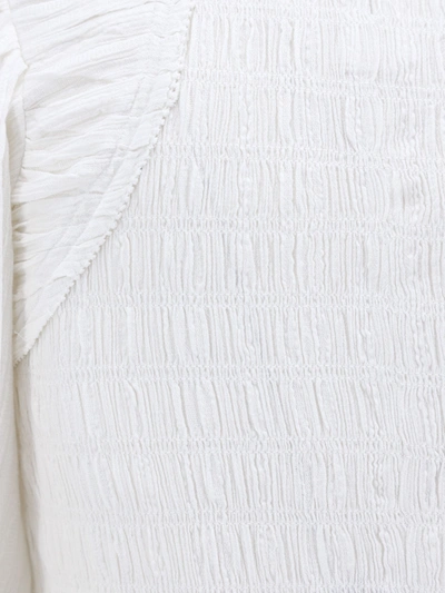 Shop Isabel Marant Étoile Idris' White Cotton Top
