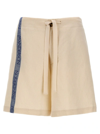 Shop Jw Anderson J.w. Anderson White Cotton Short In Off-white